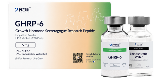 GHRP-6 Lyophilized Vial + Sterile Water