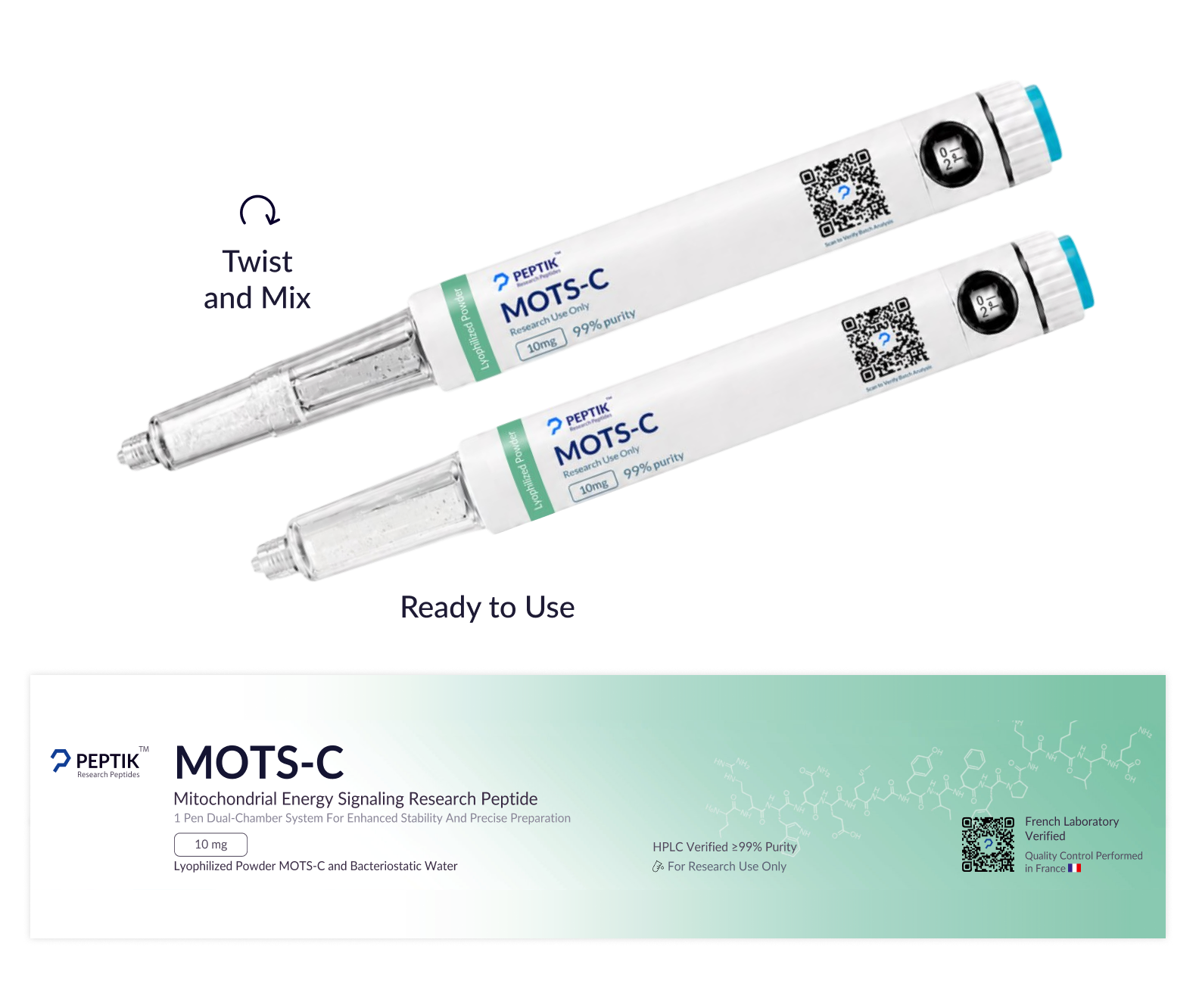 MOTS-C Next-Gen Dual-Chamber Pen