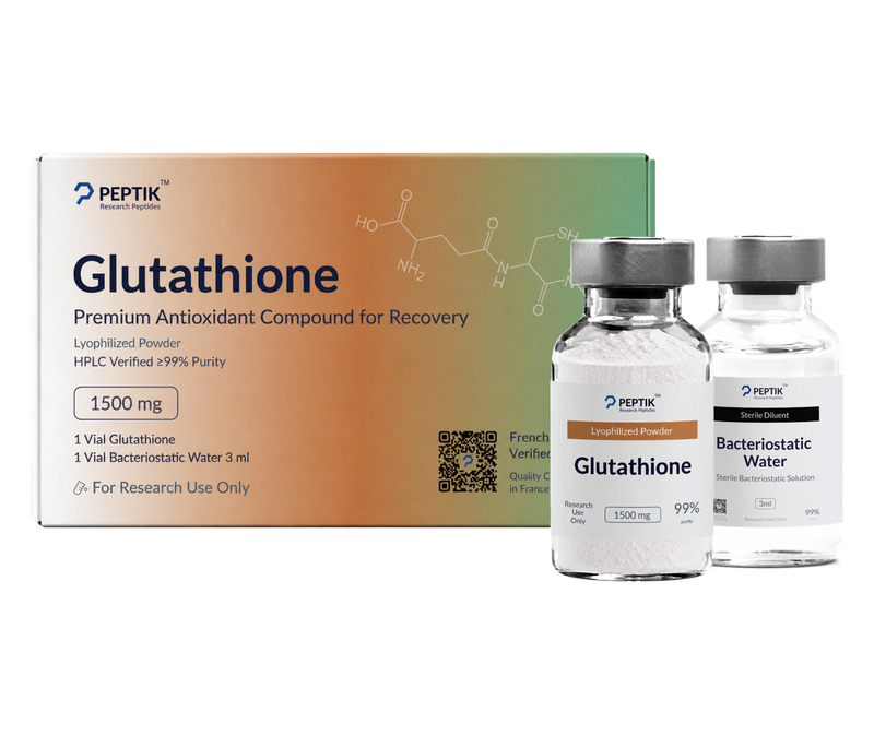 Glutathione 1500mg Lyophilized Vial + Sterile Water