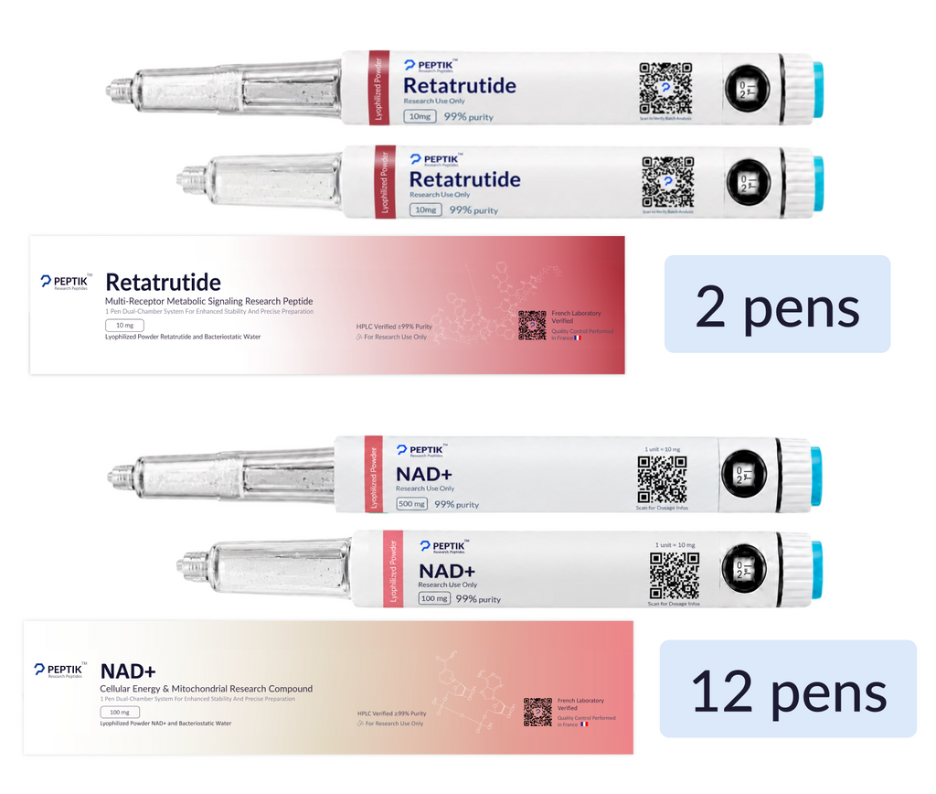 2 Retatrutide + 12 NAD+ Pens