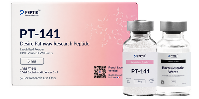 PT-141 Lyophilized Vial + Sterile Water