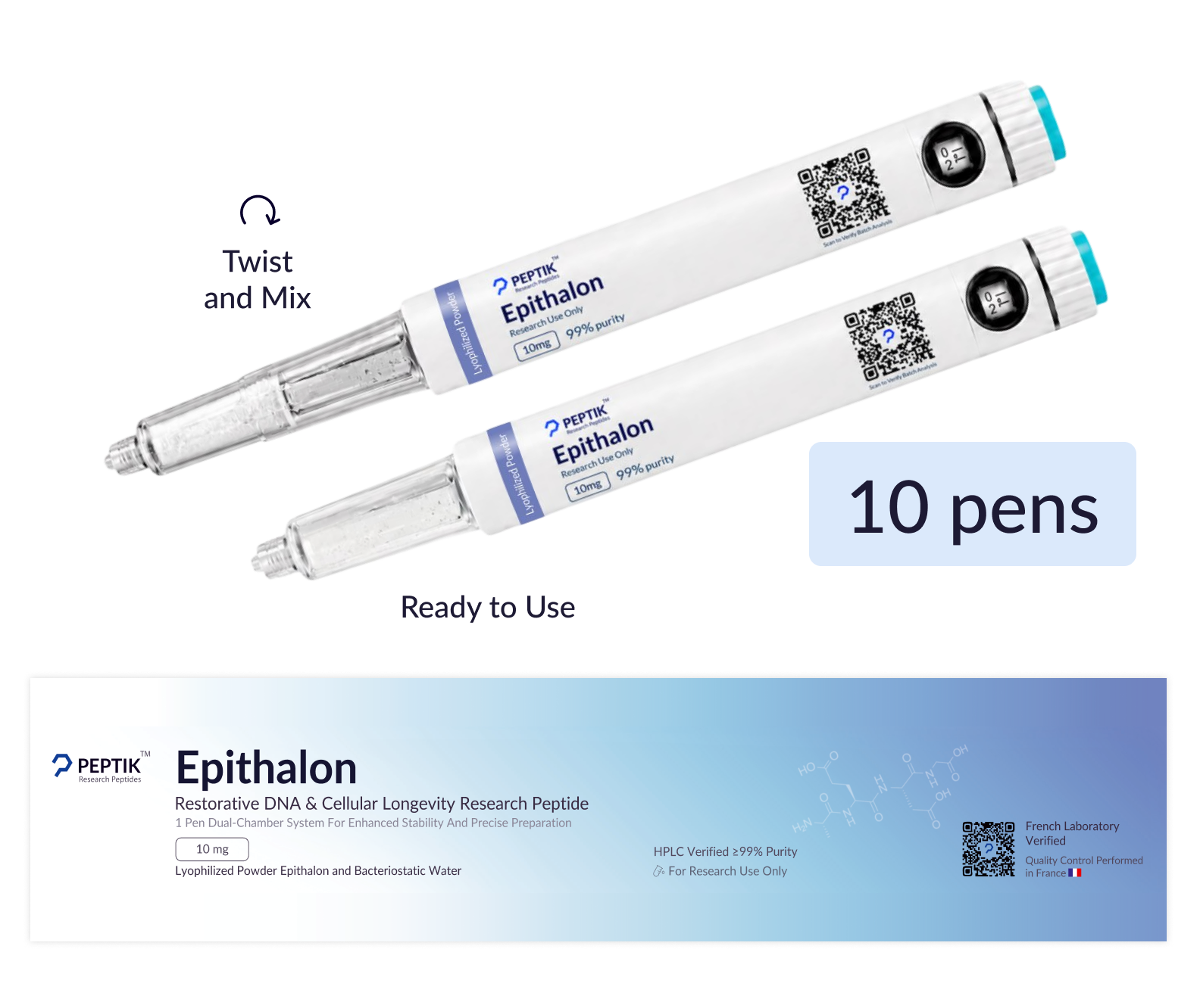 Complete Epithalon Anti-Aging Cycle