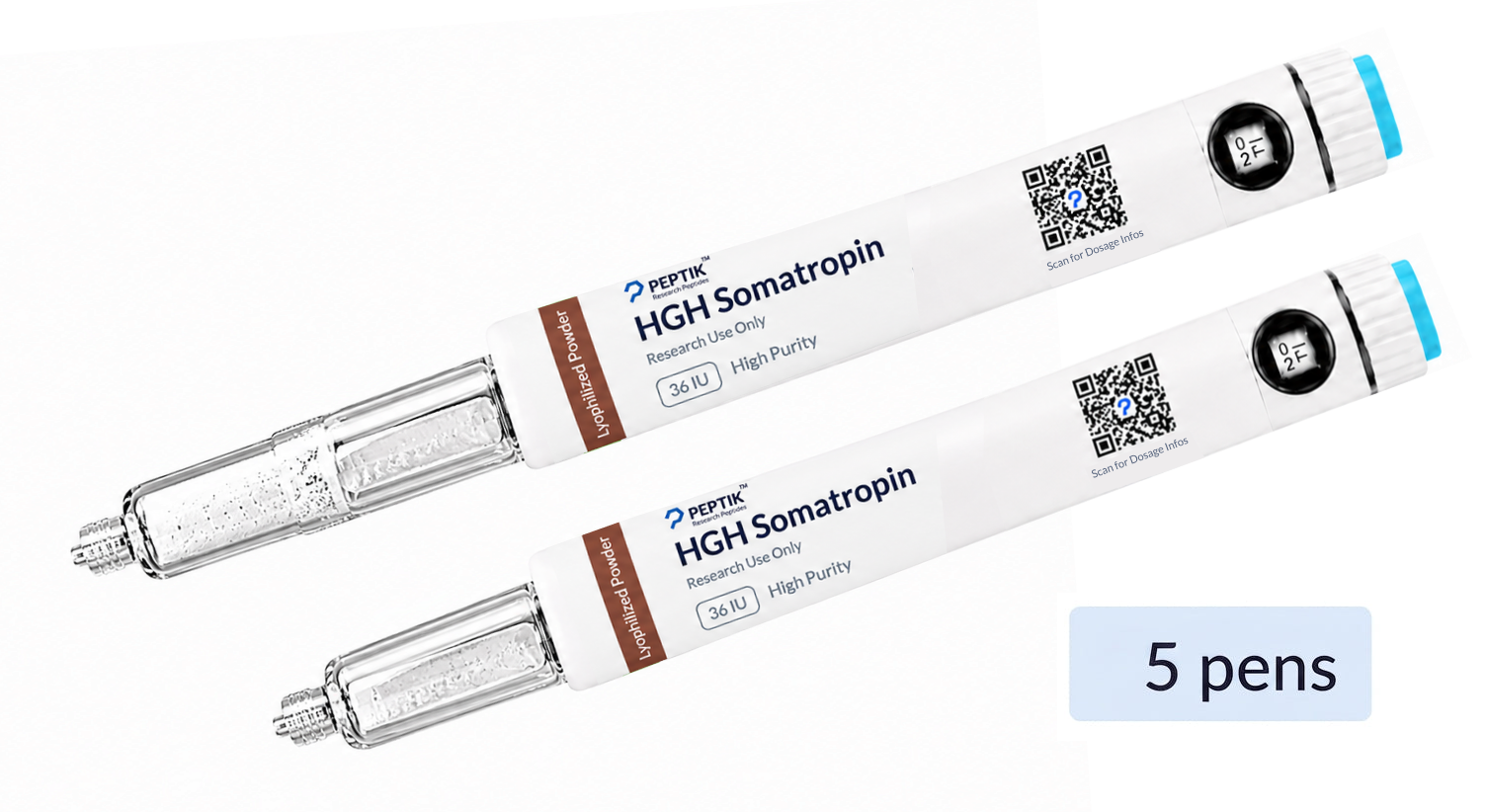 Complete HGH Somatropin Growth Cycle - 5 Pens
