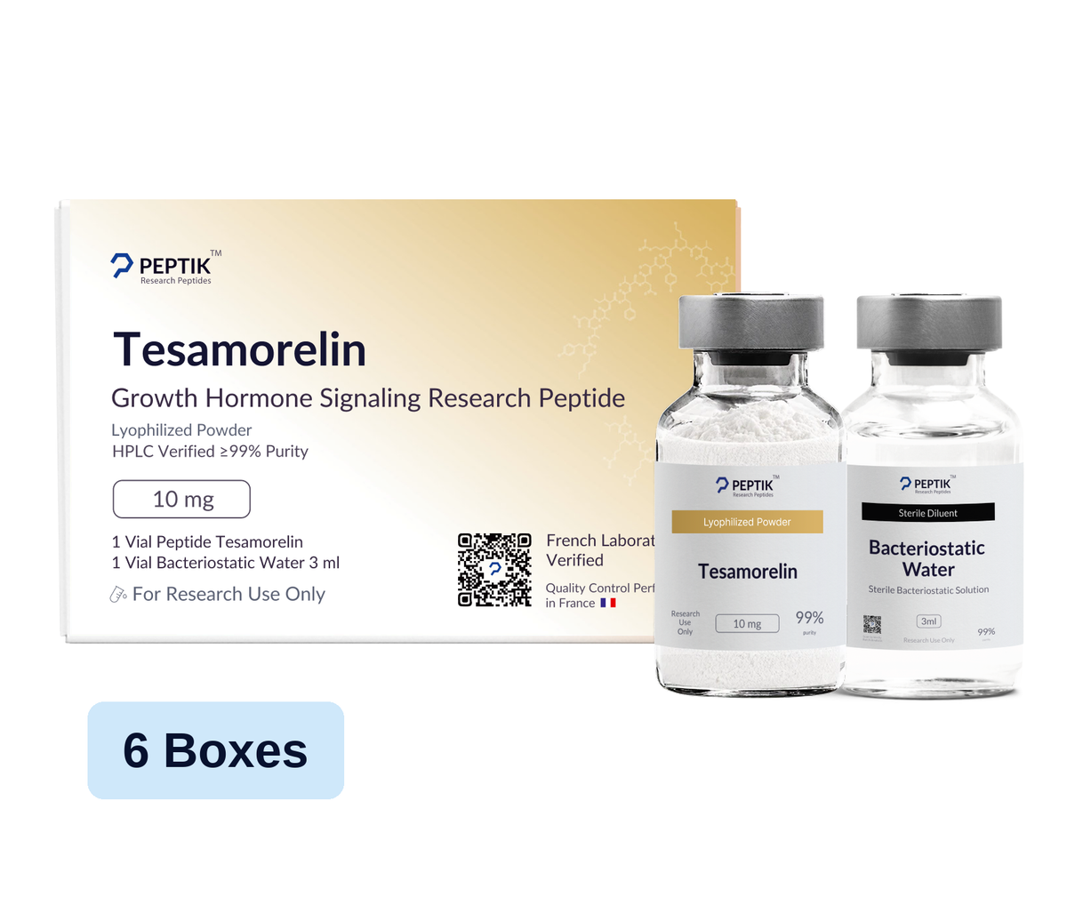 Tesamorelin 1-Month Cycle — 6 Boxes