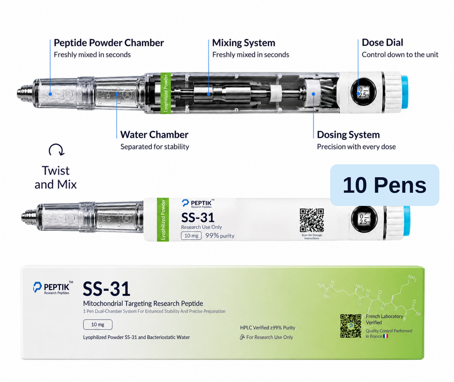 SS-31 Pack: 10 Pens