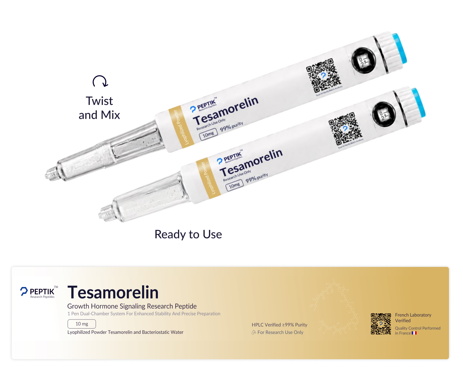 Tesamorelin Next-Gen Dual-Chamber Pen